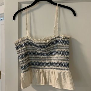 Flying Tomato smocked crop top